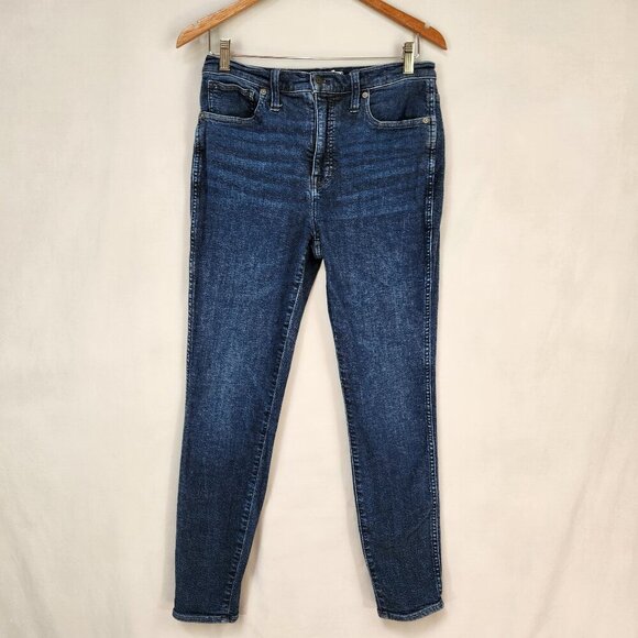Madewell 10" High Rise Skinny Womens Denim Jeans Size 29 Stretch Blue Pants - Picture 1 of 11